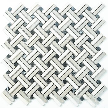 Мозаика Basket stone серый H170